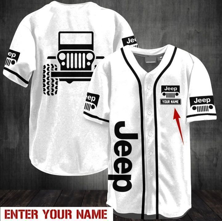 15JL Jeep Baseball Jersey Shirt