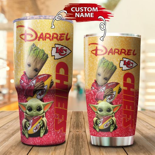 16-Kansas City Chiefs Personalized-Tumbler Cup 20oz, 30oz, Combo 20oz+30oz