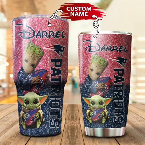 19-New England Patriots Personalized-Tumbler Cup 20oz, 30oz, Combo 20oz+30oz