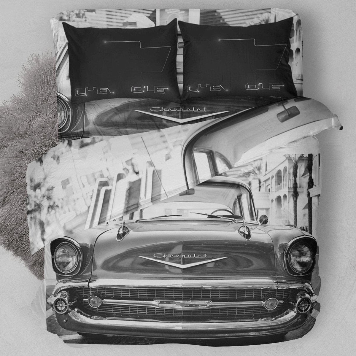 1957 Chevrolet Duvet Cover Bedding Set