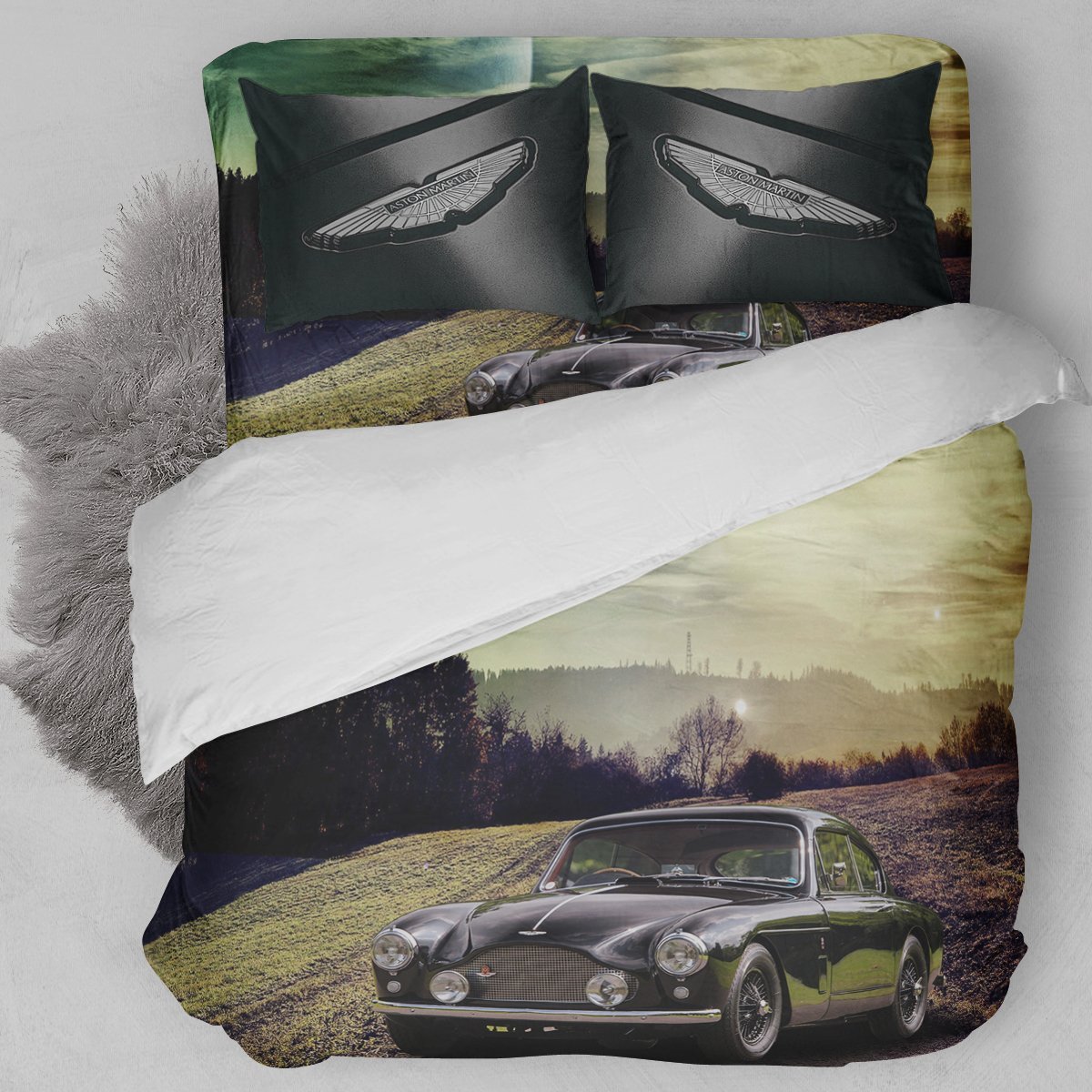 1958 Aston Martin Db24 – Mkiii Duvet Cover Bedding Set