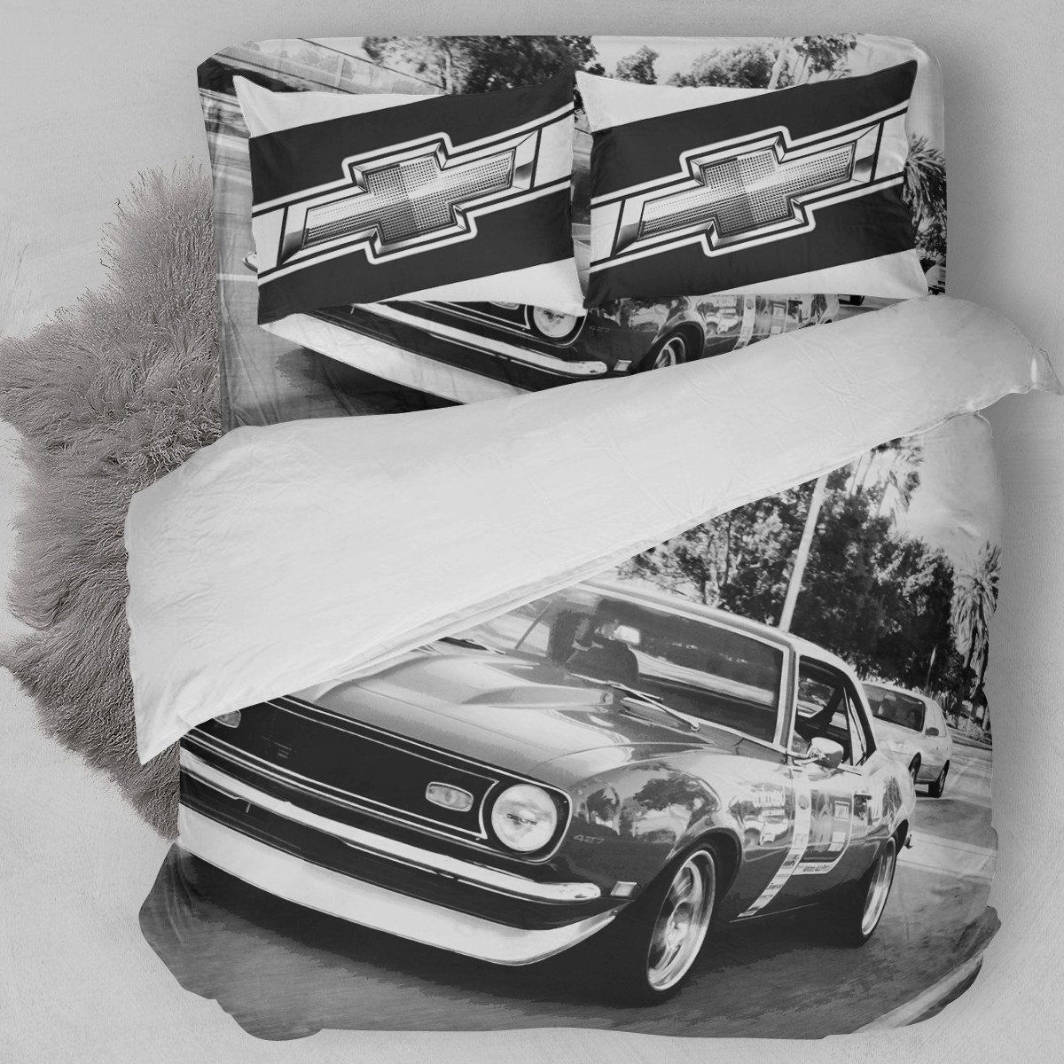 1968 Chevrolet Camaro Car Duvet Cover Bedding Set