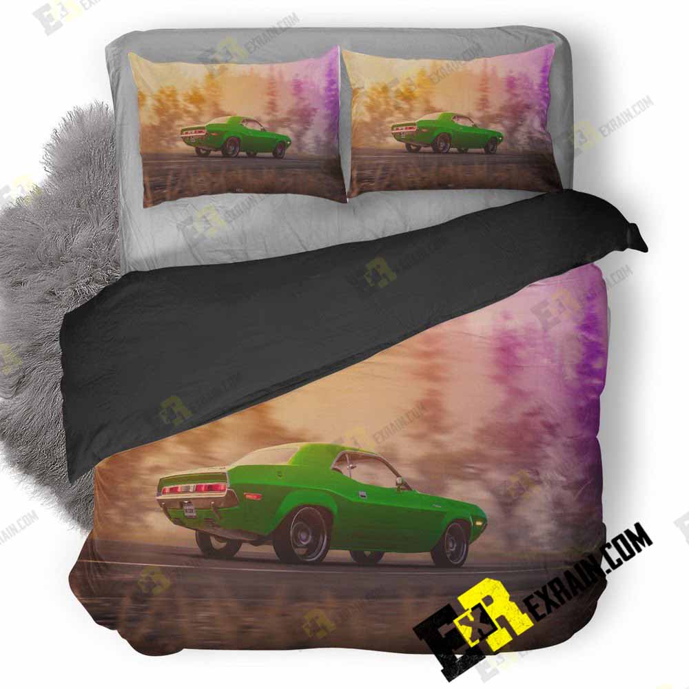 1970 Dodge Challenger Rt From The Crew Art 9I 3D Customized Duvet Cover Bedding Set