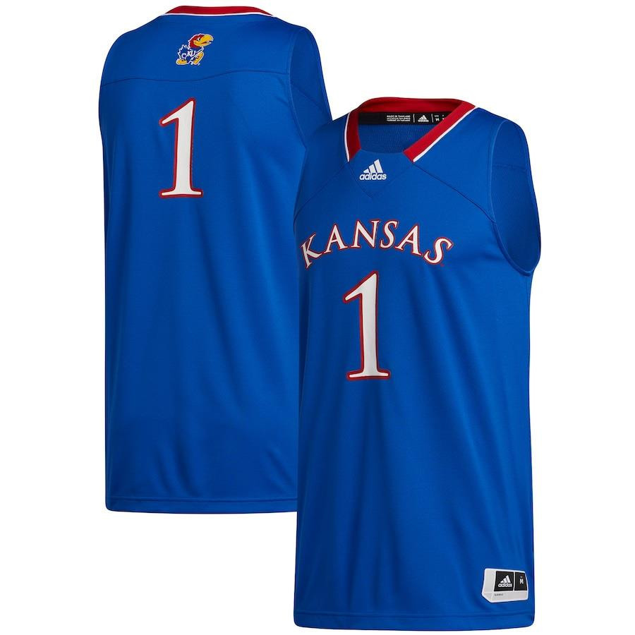 1 Kansas Jayhawks Swingman Stitched Jersey – Royal
