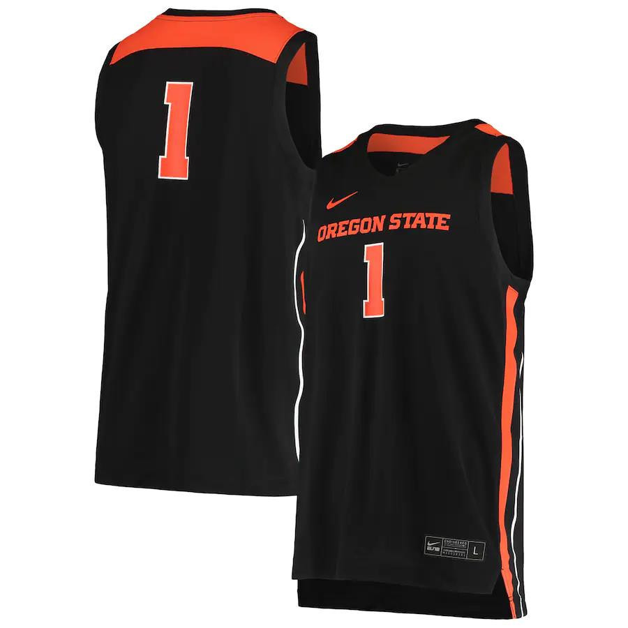 1 Oregon State Beavers Unisex  Stitched Jersey – Black