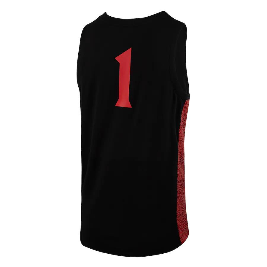 1 San Diego State Aztecs Jordan Brand Team Basketball Stitched Jersey – Black