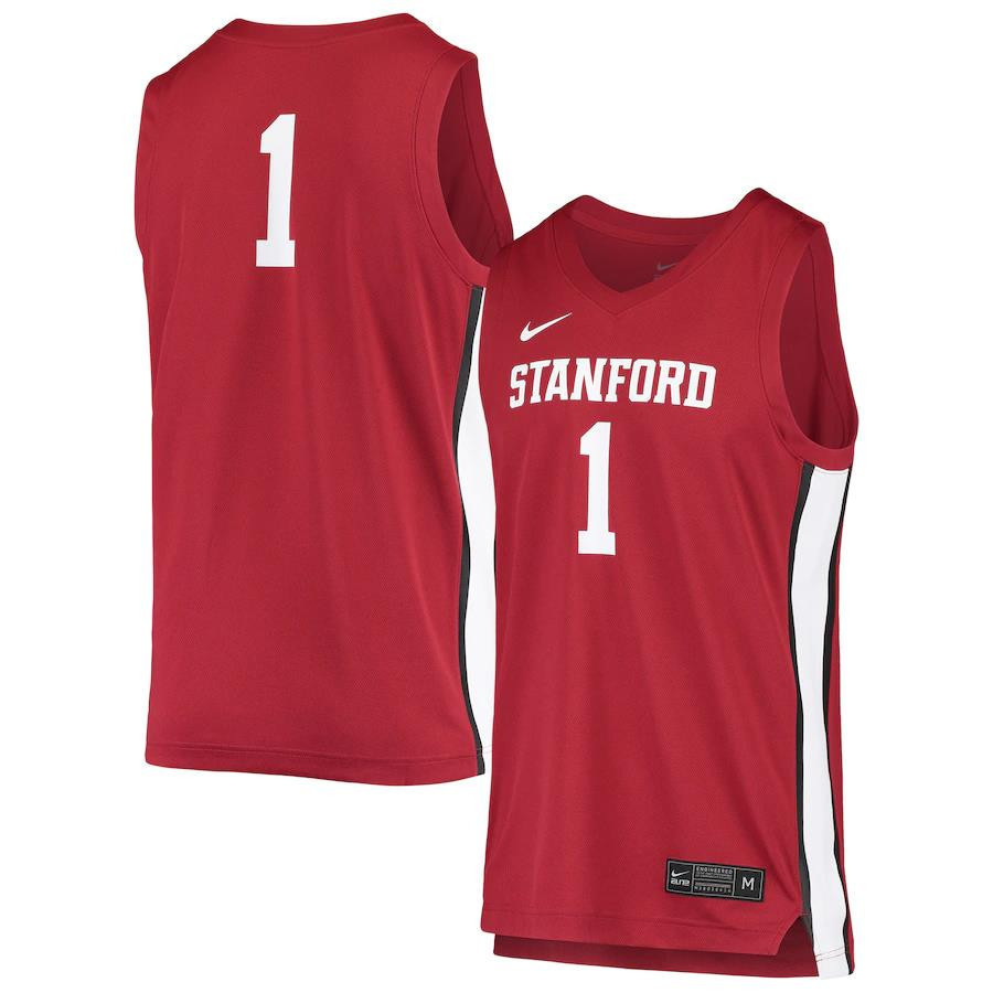 1 Stanford Cardinal Unisex Basketball Stitched Jersey – Cardinal