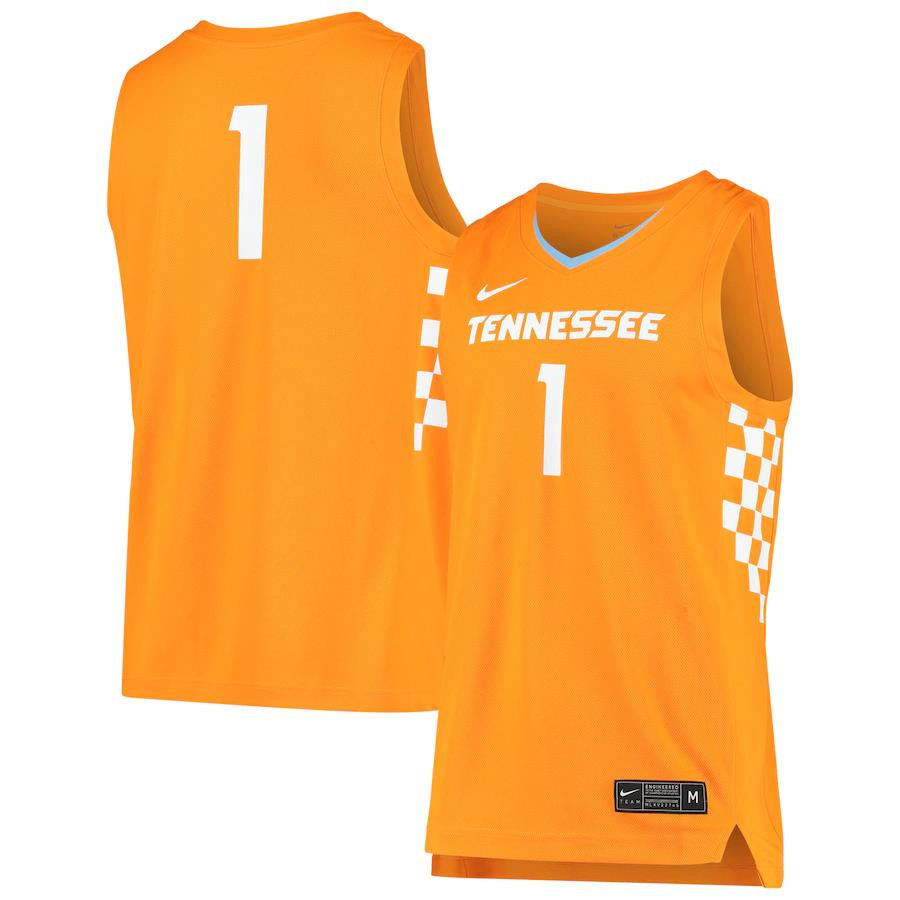 1 Tennessee Volunteers Unisex Basketball Stitched Jersey – Tennessee Orange
