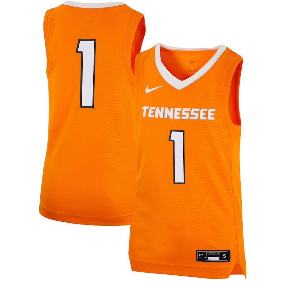 1 Tennessee Volunteers Youth Team Basketball Stitched Jersey – Tennessee Orange