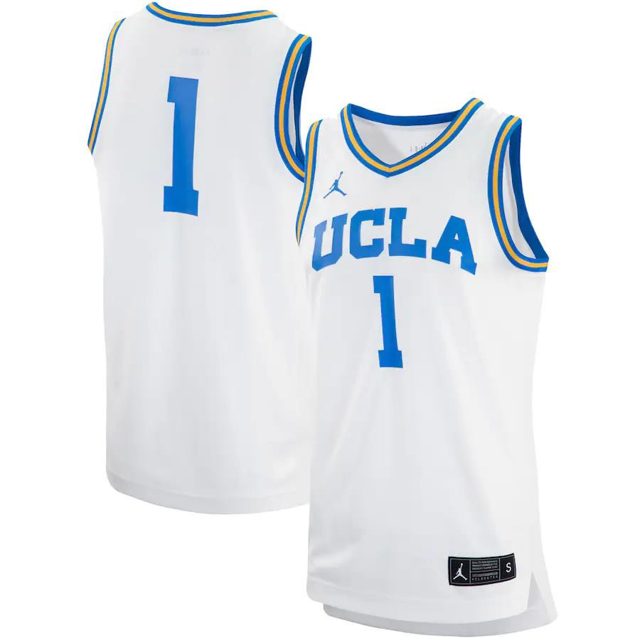 1 UCLA Bruins Jordan Brand  Stitched Jersey – White