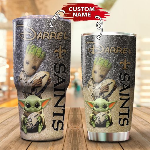 20-New Orleans Saints Personalized-Tumbler Cup 20oz, 30oz, Combo 20oz+30oz