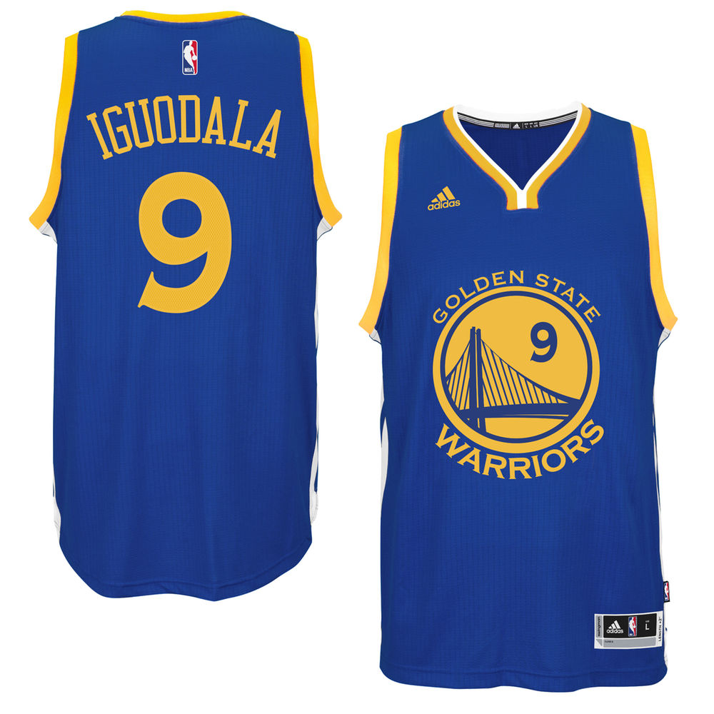 2016-17 Season Andre Iguodala Golden State Warriors #9 New Swingman Road Royal adidas Jersey