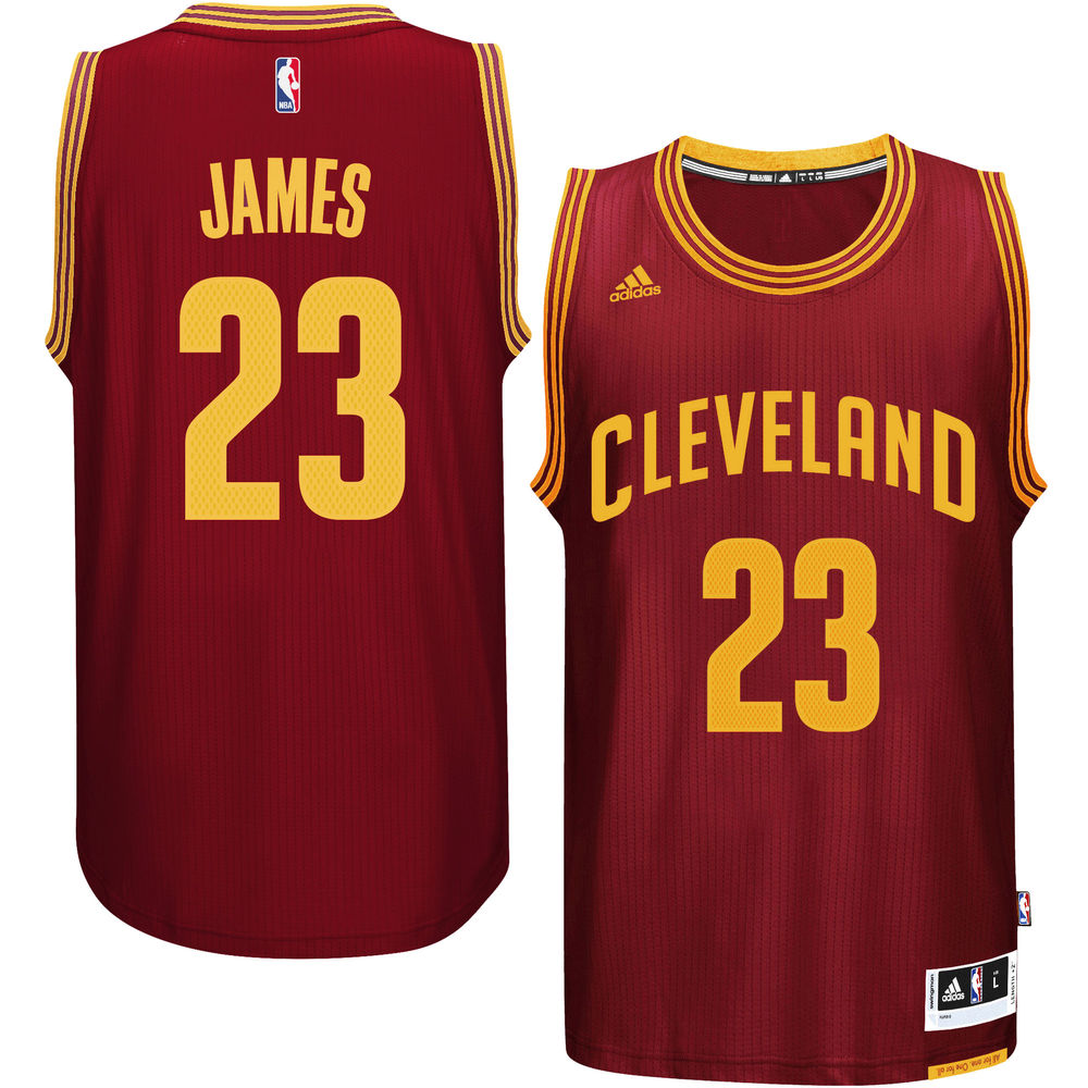 2016-17 Season LeBron James Cleveland Cavaliers #23 New Swingman Road Burgundy adidas Jersey