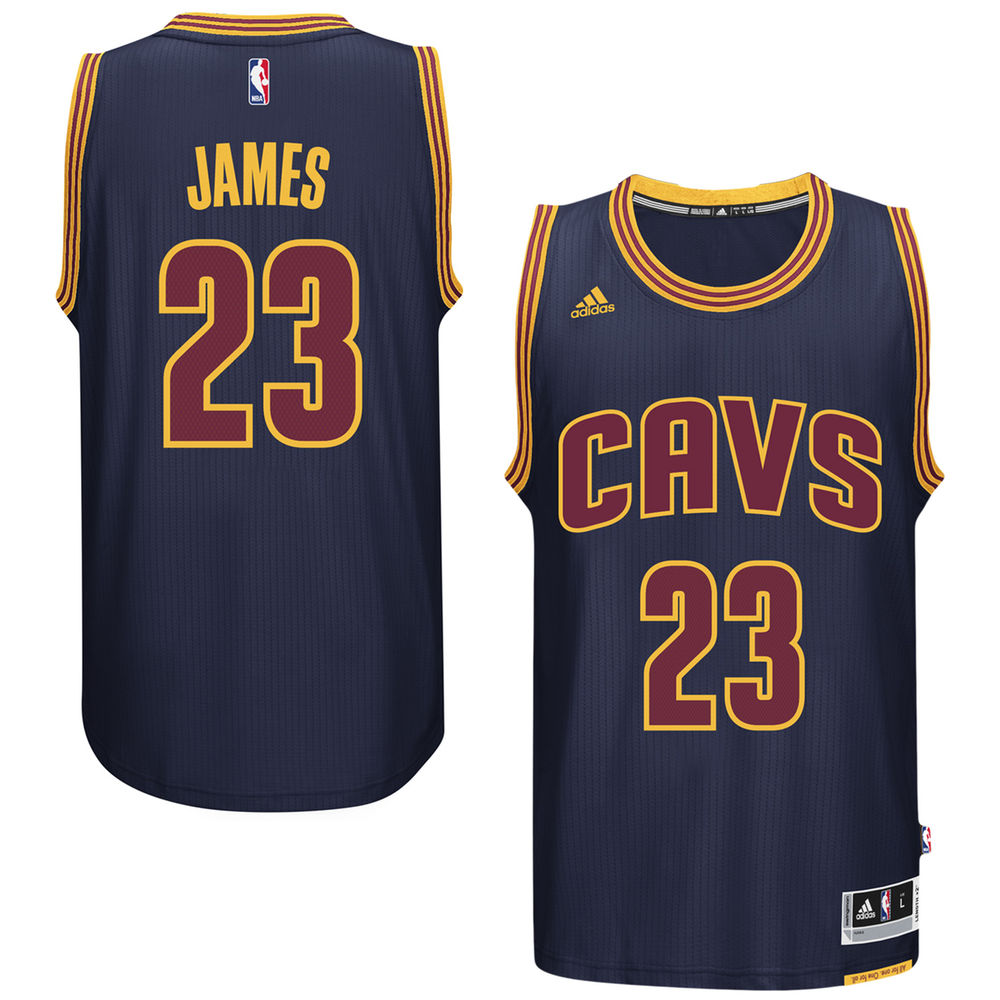 2016-17 Season LeBron James Cleveland Cavaliers #23 New Swingman Road Navy adidas Jersey