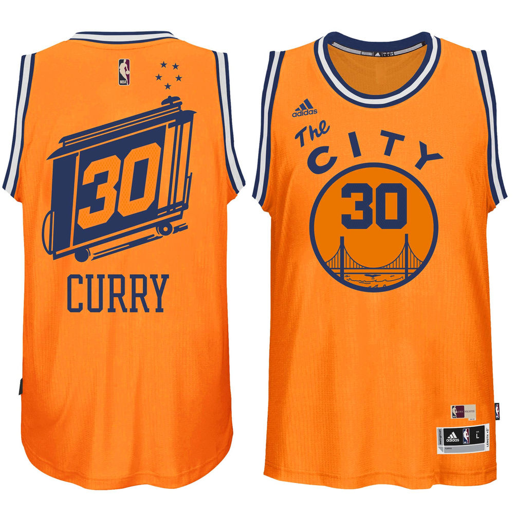 2016-17 Season Stephen Curry Golden State Warriors #30 New Swingman Gold Gold adidas Jersey