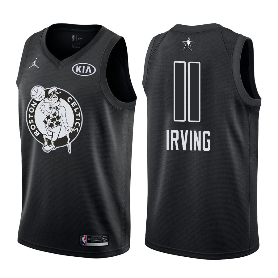 2018 All-Star Celtics Male Kyrie Irving #11 Black Jersey