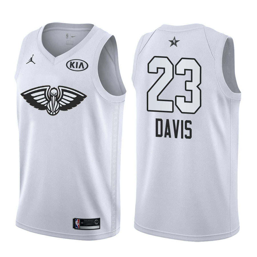 2018 All-Star Pelicans Male Anthony Davis #23 White Jersey