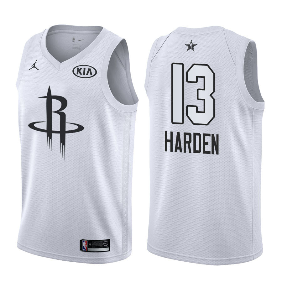 2018 All-Star Rockets Male James Harden #13 White Jersey