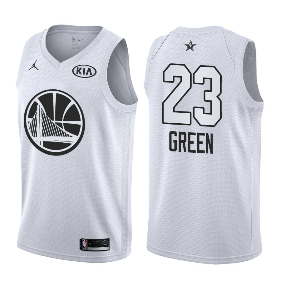 2018 All-Star Warriors Male Draymond Green #23 White Jersey