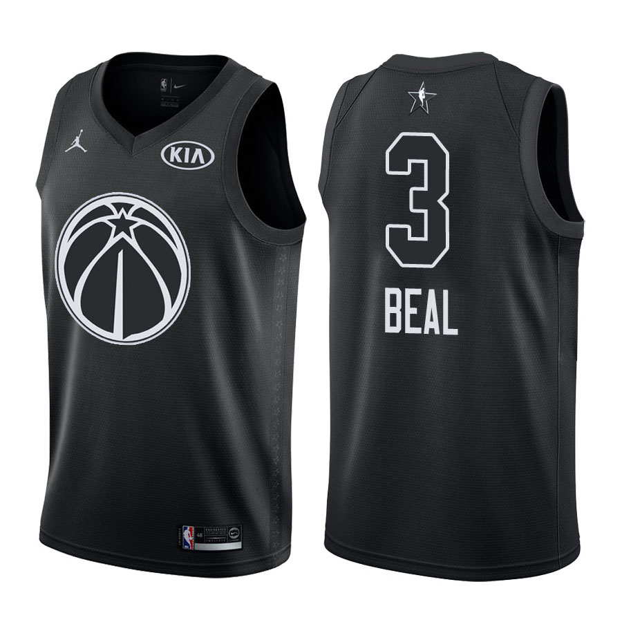 2018 All-Star Wizards Male Bradley Beal #3 Black Jersey