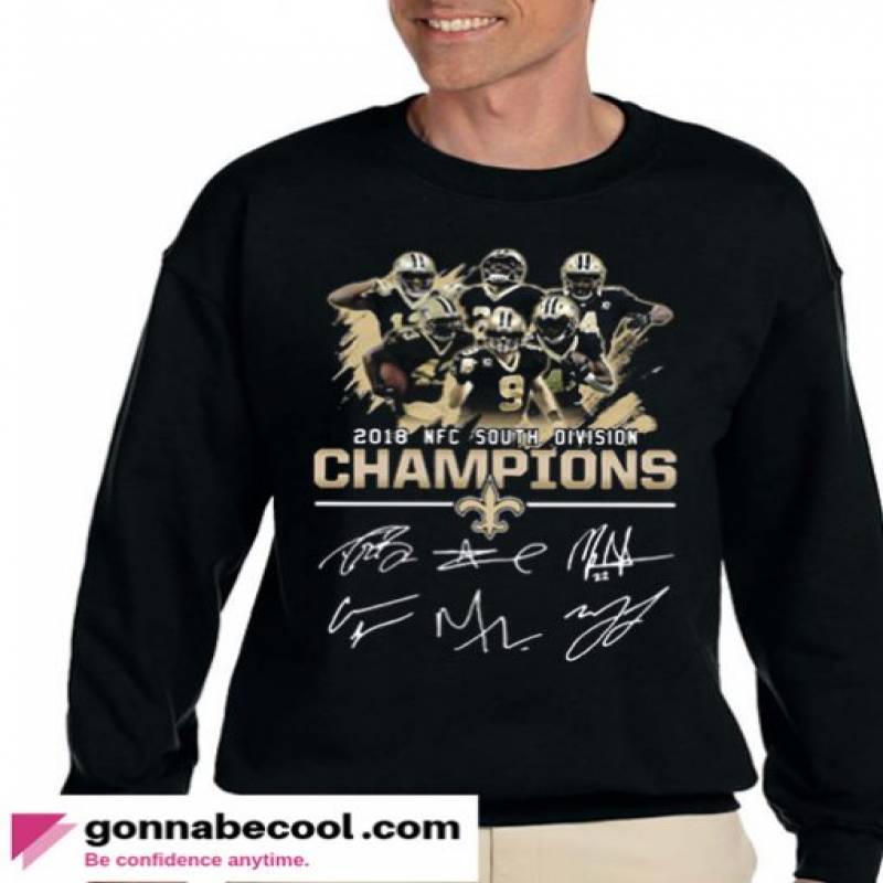 2018 NFC south division champions New Orleans Saints Impressive Sweatshirt