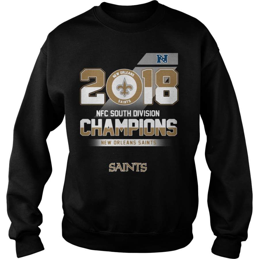 2018 NFC South Division Champions New Orleans Saints Sweatshirt