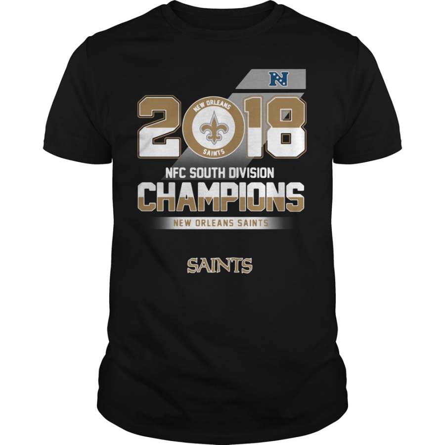 2018 NFC South Division Champions New Orleans Saints T-Shirt