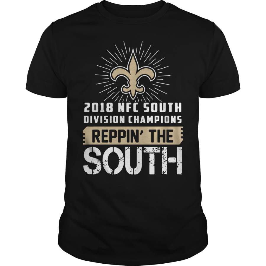 2018 NFC south division champions reppin’ the south New Orleans Saints sweater T-Shirt