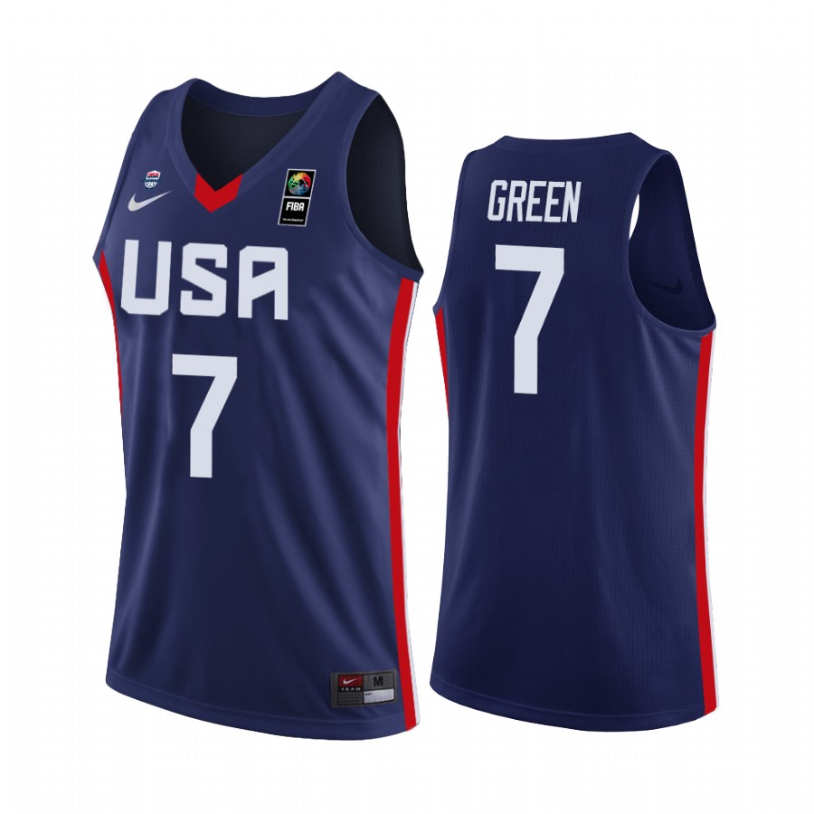 2019 FIBA U19 Baketball World Cup Team USA Jalen Green Navy Jersey