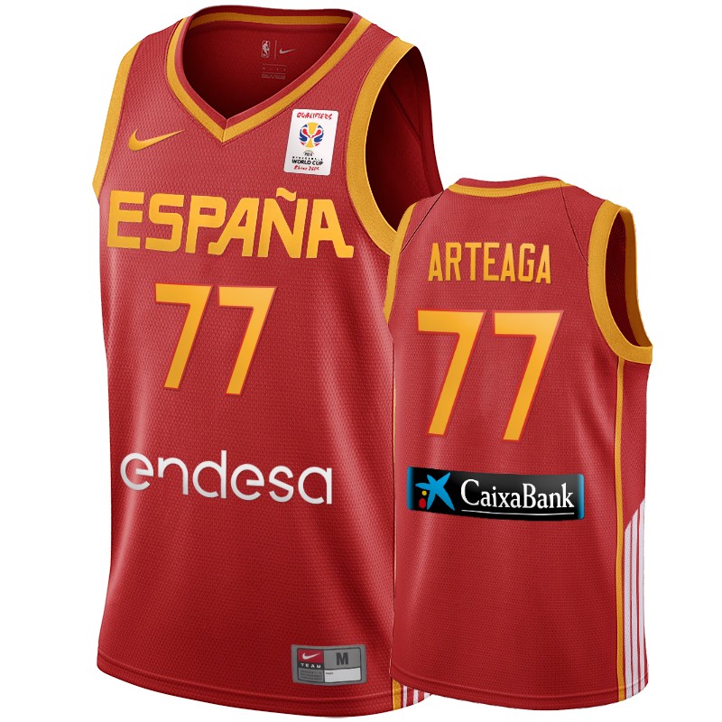 2019 FIBA World Cup Spain Victor Arteaga Men's Red Jersey
