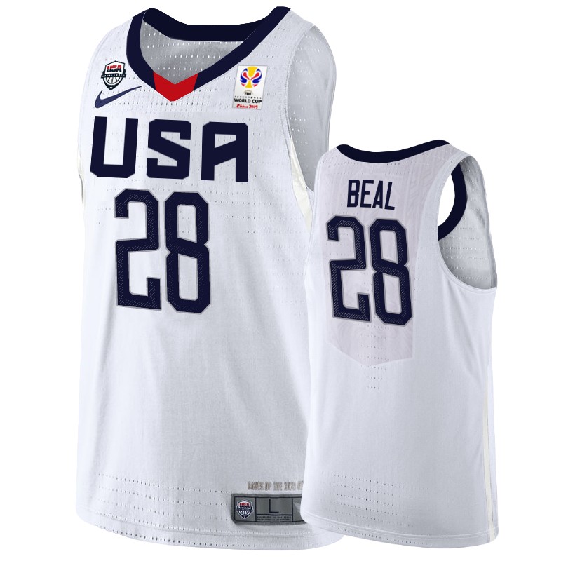 2019 FIBA World Cup USA Bradley Beal Men's White Jersey