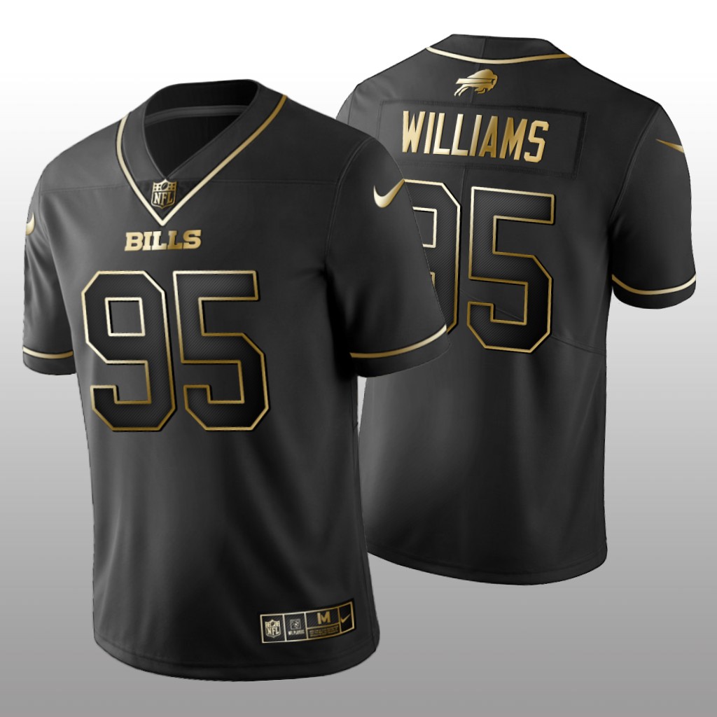 2019 Golden Edition Vapor Untouchable Limited Buffalo Bills #95 Kyle Williams Black Jersey – Men’s
