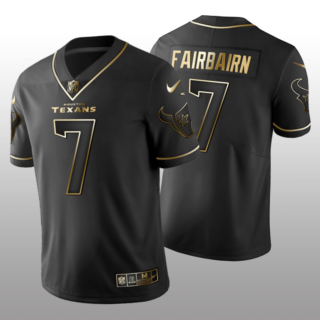 2019 Golden Edition Vapor Untouchable Limited Houston Texans #7 Ka’imi Fairbairn Black Jersey – Men’s