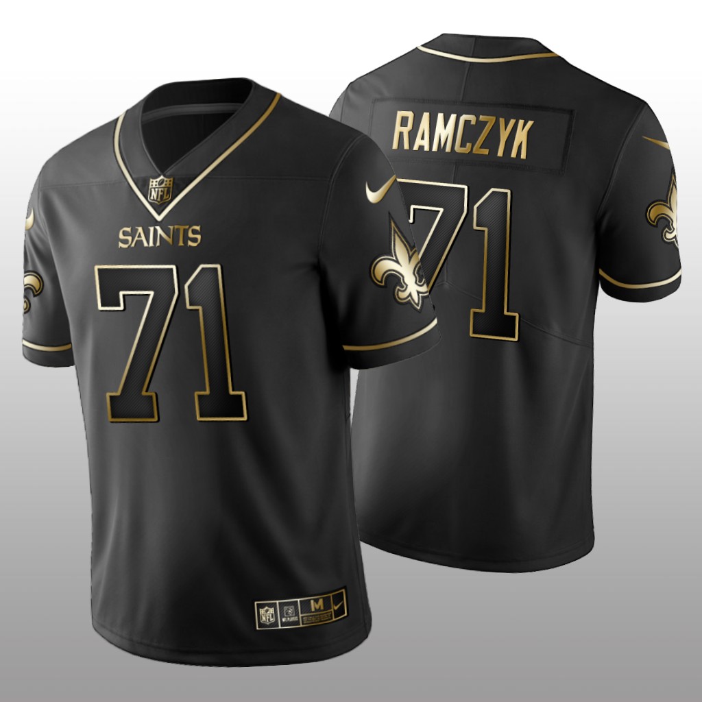 2019 Golden Edition Vapor Untouchable Limited New Orleans Saints #71 Ryan Ramczyk Black Jersey – Men’s