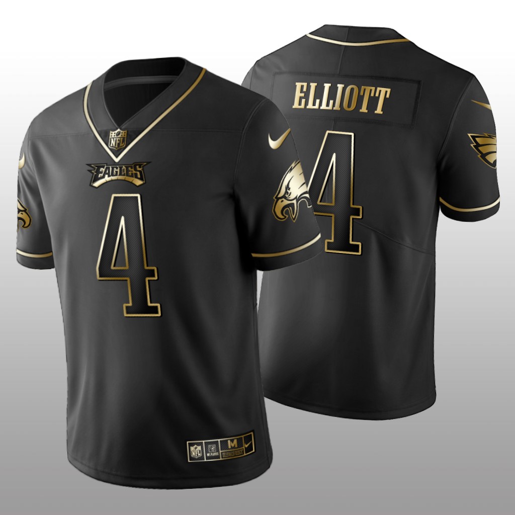 2019 Golden Edition Vapor Untouchable Limited Philadelphia Eagles #4 Jake Elliott Black Jersey – Men’s