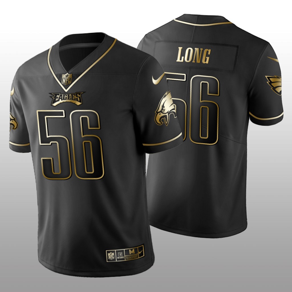 2019 Golden Edition Vapor Untouchable Limited Philadelphia Eagles #56 Chris Long Black Jersey – Men’s