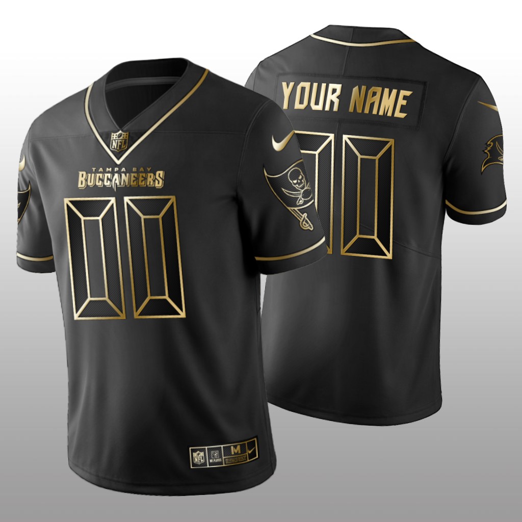 2019 Golden Edition Vapor Untouchable Limited Tampa Bay Buccaneers Custom Black Jersey – Men’s