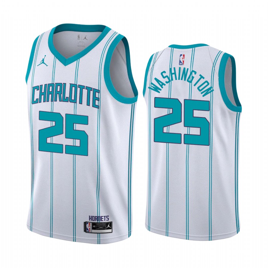 2020-21 Charlotte Hornets P.J. Washington #25 White Association Jersey