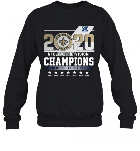 2020 Afc North Division Champions New Orleans Saints 2008 2009 2011 2017 Sweatshirt
