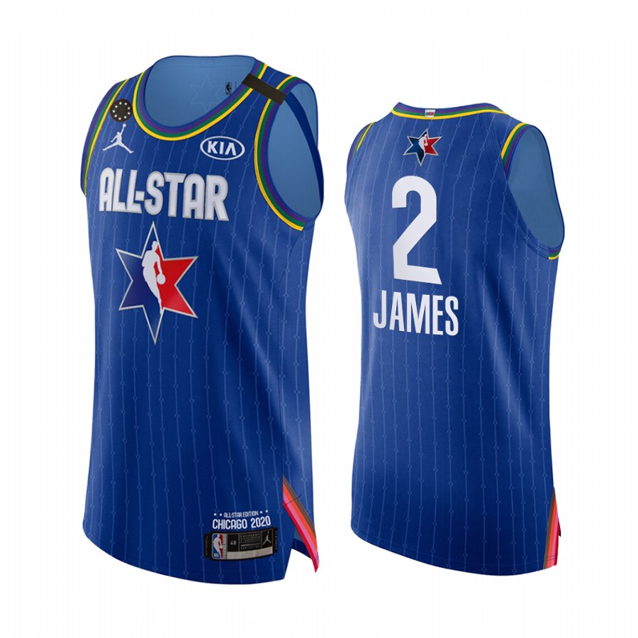 2020 All-Star LeBron James #2 Jersey Kobe Forever Los Angeles Lakers Blue