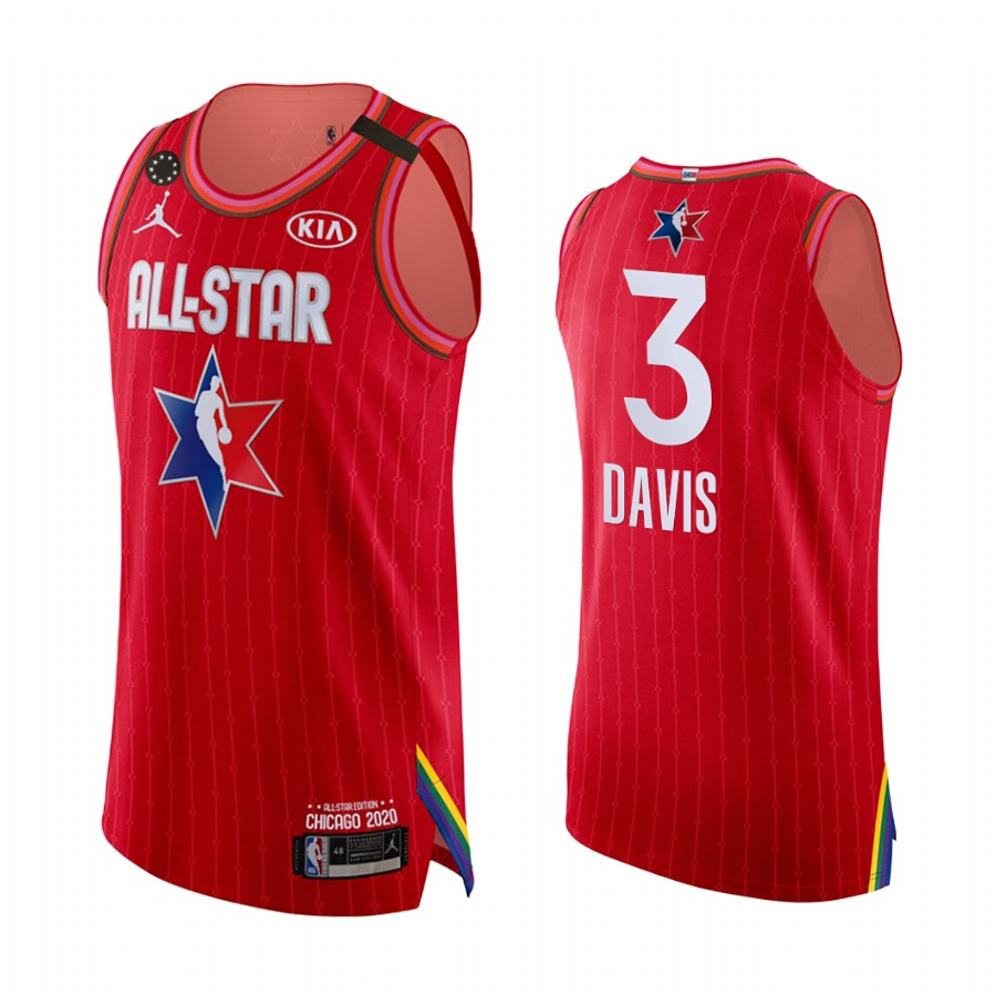 2020 NBA All-Star Game Jersey Los Angeles Lakers Anthony Davis #3 Red
