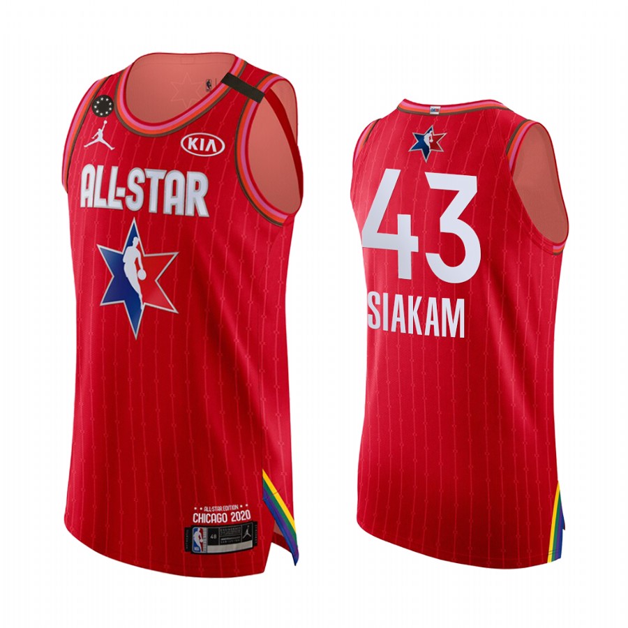2020 NBA All-Star Game Jersey Toronto Raptors Pascal Siakam #43 Red