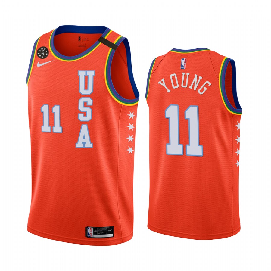 2020 NBA Rising Star USA Team Trae Young Jersey Atlanta Hawks #11 Red