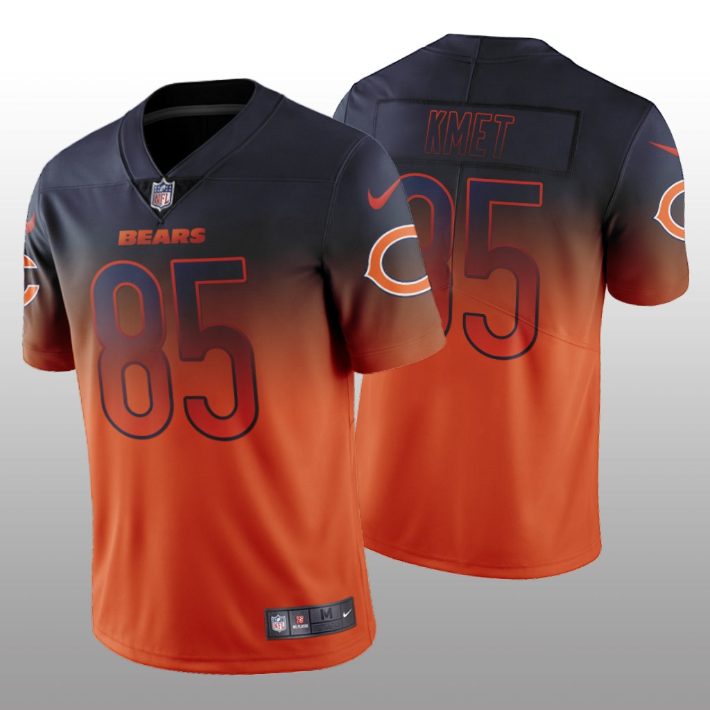 2020 NFL Draft Chicago Bears Cole Kmet Color Rush Limited Orange Jersey