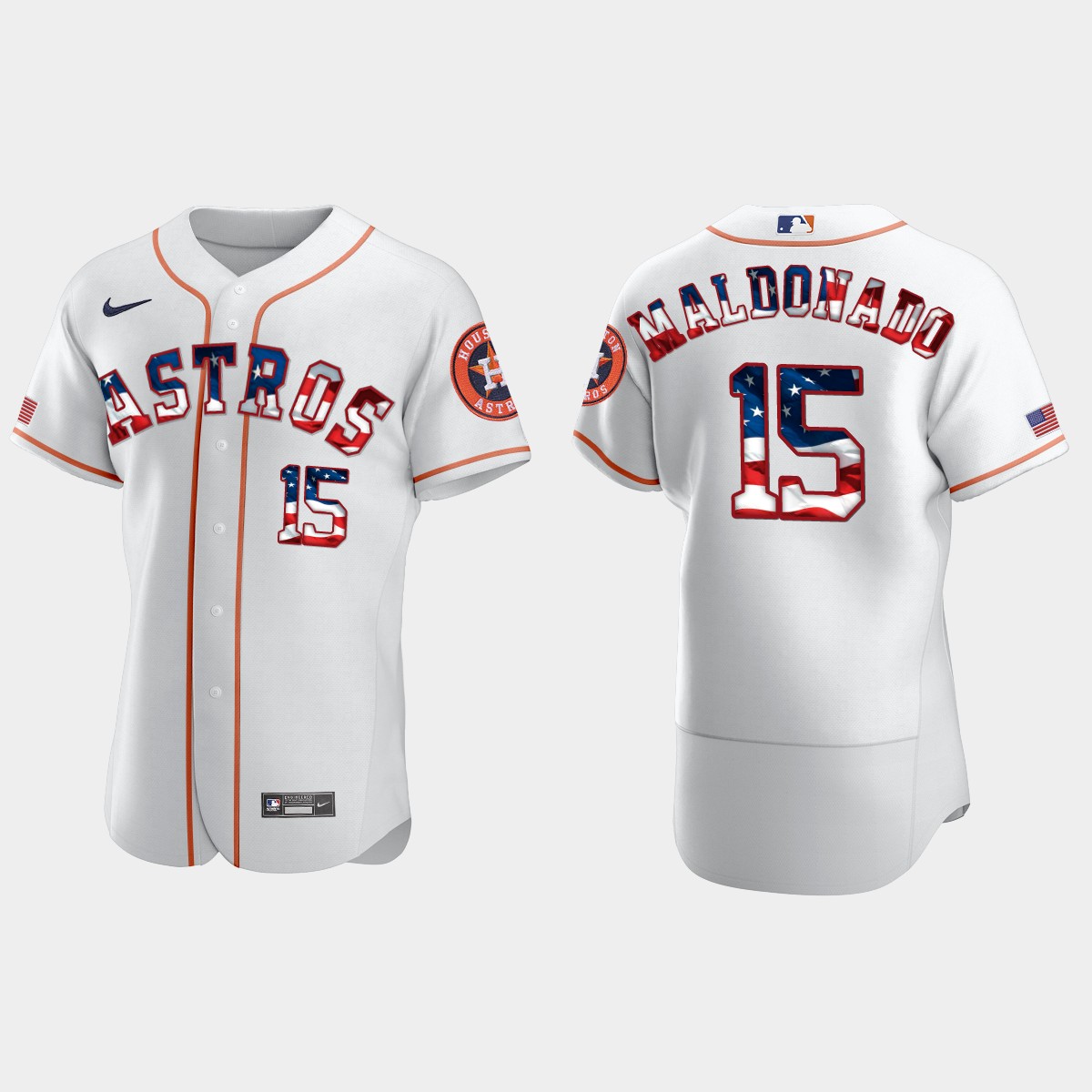 2020 Stars And Stripes Houston Astros Martin Maldonado 4th of July Jersey – White