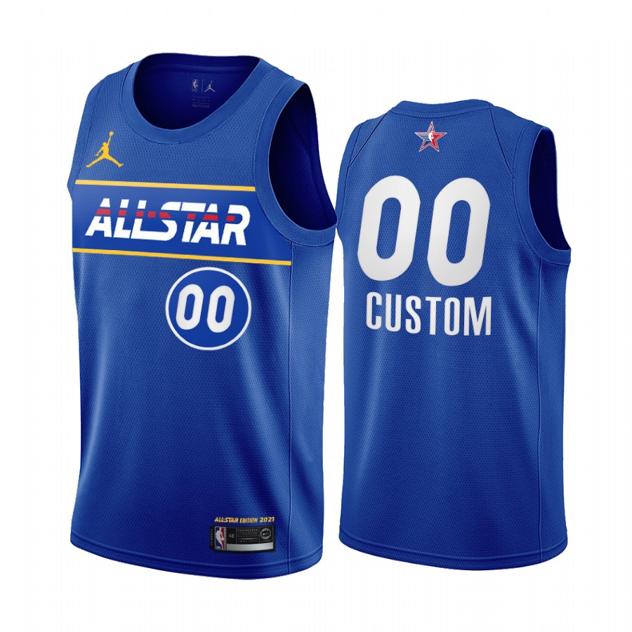 2021 All-Star Custom Jersey Blue Game Uniform