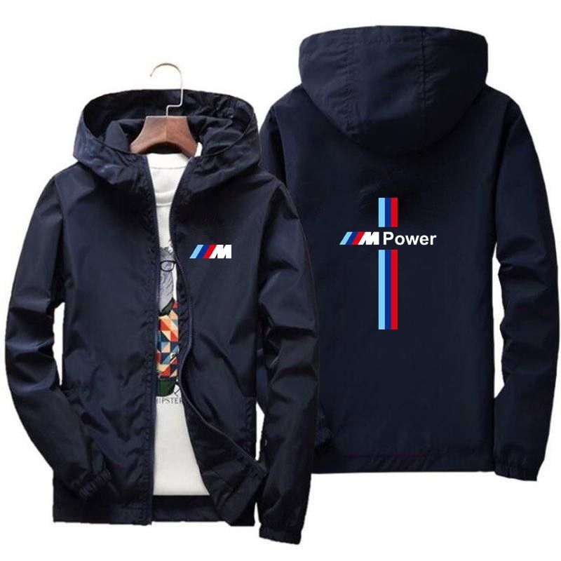 2021 Spring And Summer New Bmw Men’S Street Windbreaker Hoodie Zipper Thin Men’S Casual M-7Xl Dc