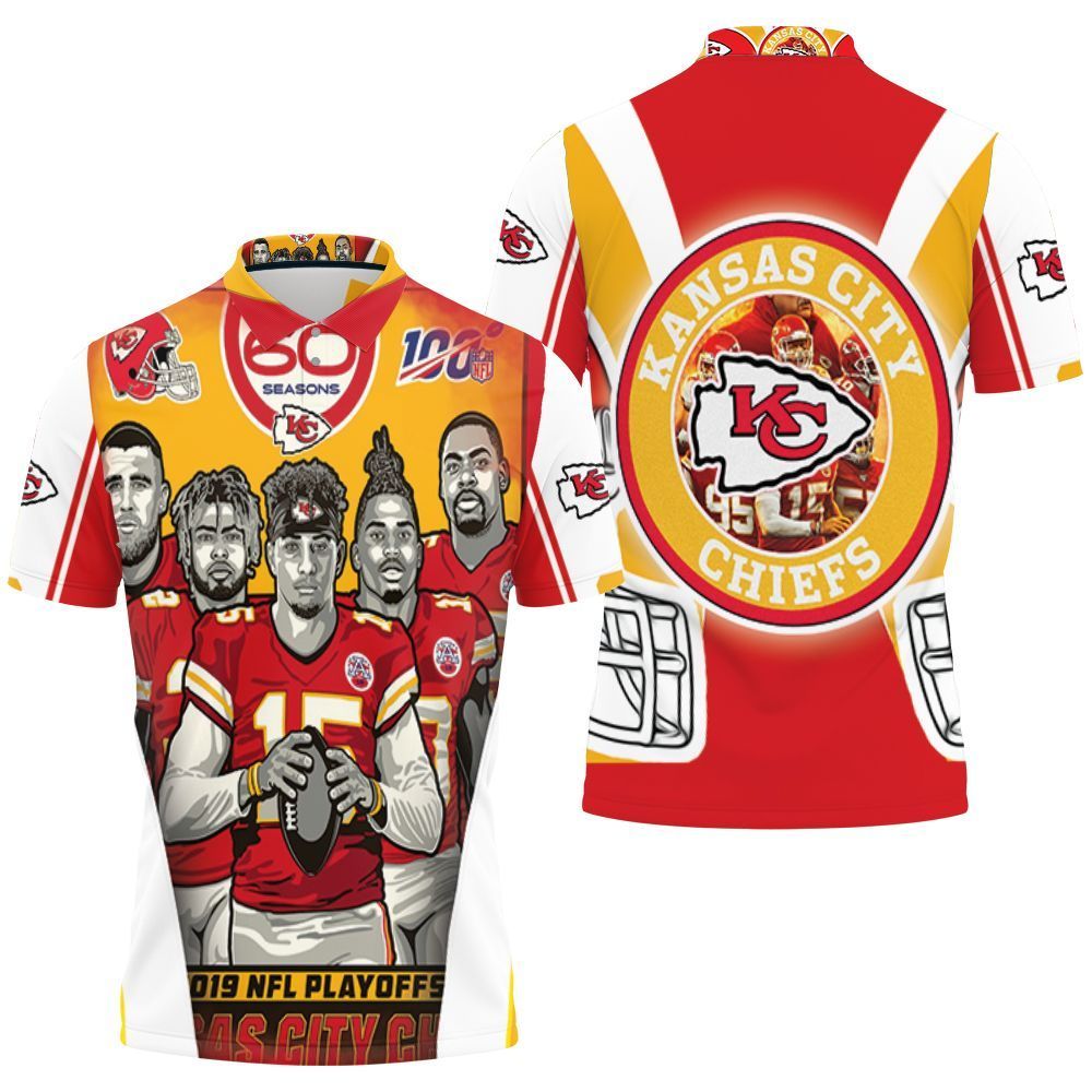 2021 Super Bowl Kansas City Chiefs Afc West Division Champions 3D Polo Shirt