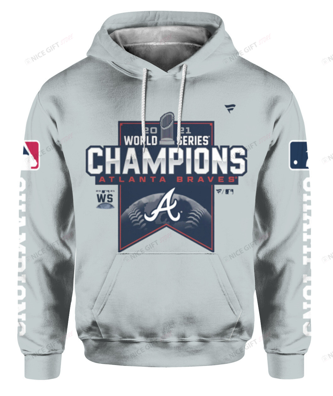 2021 World Series Champions Atlanta Braves 3D Hoodie Gift For Fans
