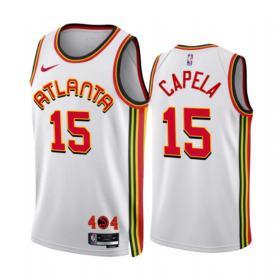 2022-23 Atlanta Hawks Clint Capela 15 White Association Edition 15 Stitched Jersey